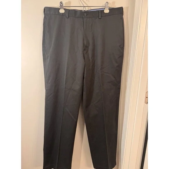 Brooks Brothers Advantage Lightweight Chino Hudson Pants Size 38x32 Black Preppy