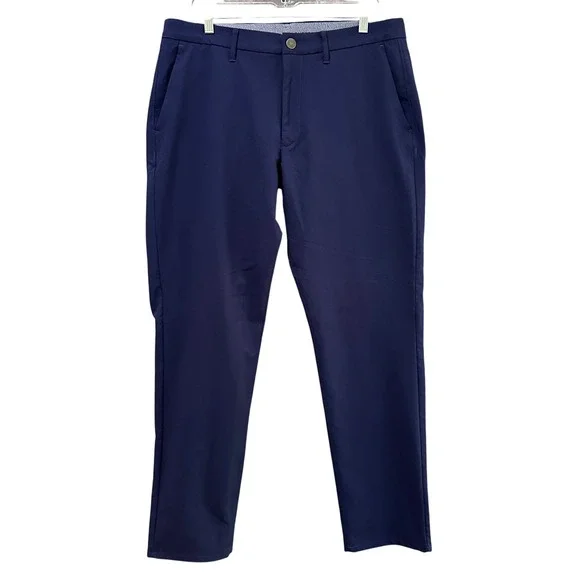 Bonobos Golf Athletic Pants Mens 34x32 Blue 100% Recycled Polyester‎