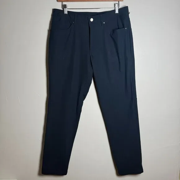 Lululemon Men's ABC Classic Fit Trouser Pants Blue Size 33