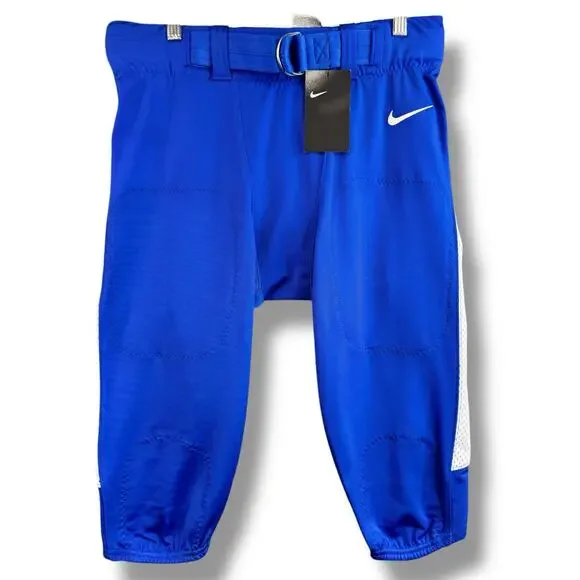 Nike Team Vapor Vented Football Pants Size Large Blue White 845930 494