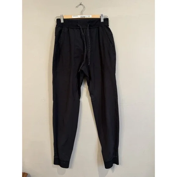Lululemon Men's ABC Joggers Black Size Small S Tapered Ankle Drawstring Athletic
