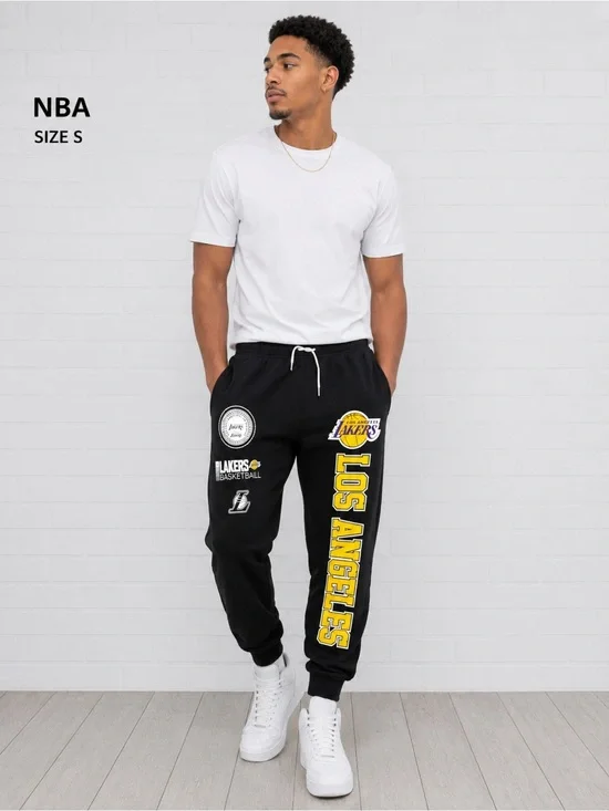 NBA Los Angeles Lakers Jogger Sweatpants Size S Black Athletic Pants