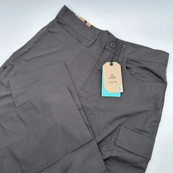 prAna Men's Double Peak‎ Ripstop Tapered Leg Pant, Size W32 x L32, Charcoal