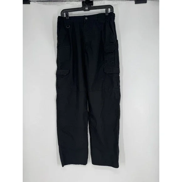 511 Tactical Ripstop Pants Mens 32x32 Black Straight Leg Cargo Pockets Workwear