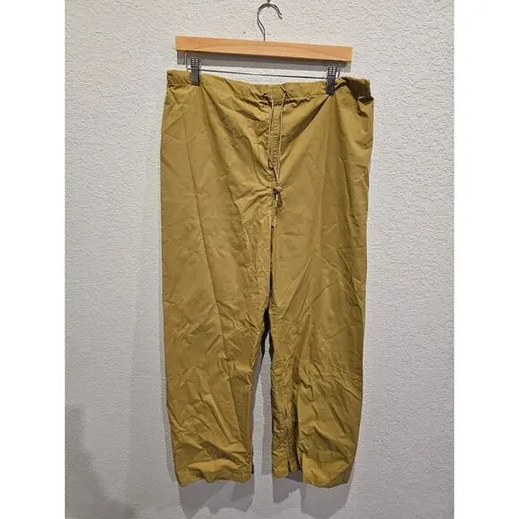 Gore tex khaki 10x rainwear pant Vtg y2k style. Sz 36-38