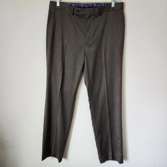 Lauren by Ralph Lauren Brown Trouser Pant, Size 34x32