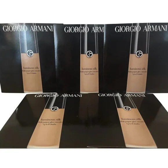 5xGiorgio Armani‎ Luminous Silk Multi-Purpose Glow Concealer Samples 4 Shades