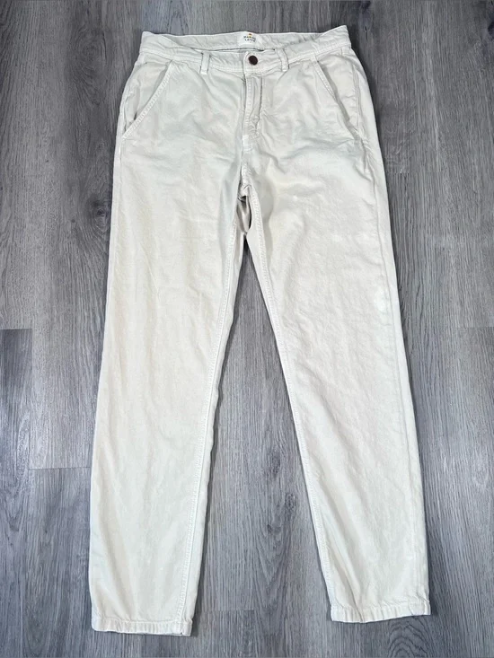 MARINE LAYER Men’s Archive Linen Field Natural Pants $128 Sz 30x30 Cream AS IS