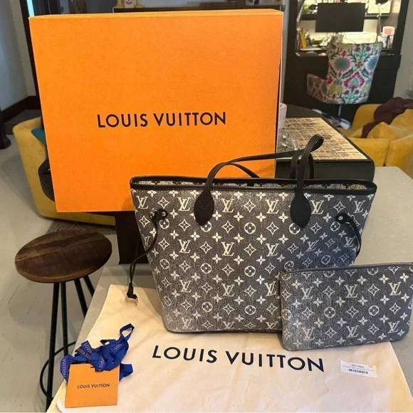 Louis Vuitton Gray Monogram Jacquard