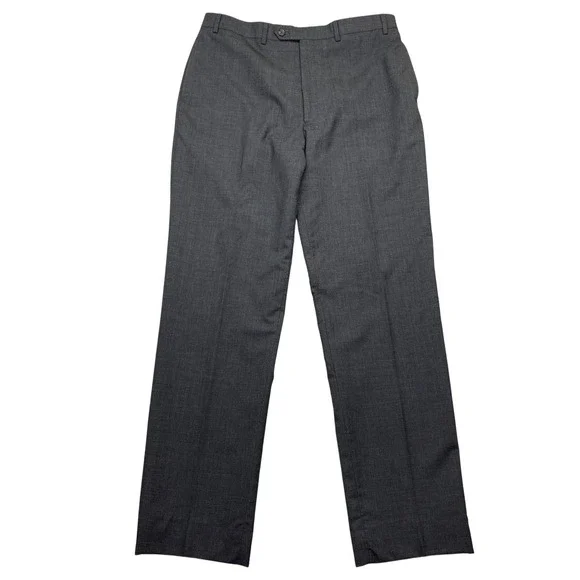 Lauren Ralph Lauren Men's Charcoal Wool Dress Pants Sz 36 Fits 35