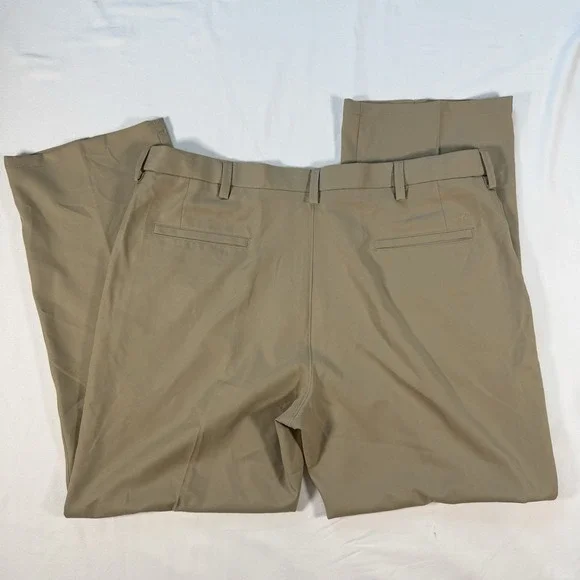 Haggar H26 Premium Stretch Khaki Elastic Waistband Dress Pants Mens 40x30 NWOT
