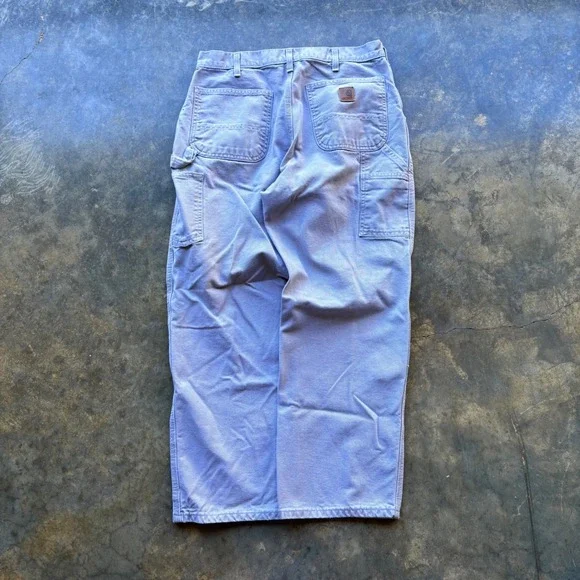 Carhartt‎ B11 Washed Duck Work Dungaree Pants Light Purple Lavender 33x30 Mens