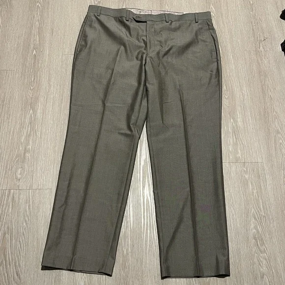 Lauren Ralph Lauren Dress Pants Mens 40x30 Light Brown Flat Front Washable NWT