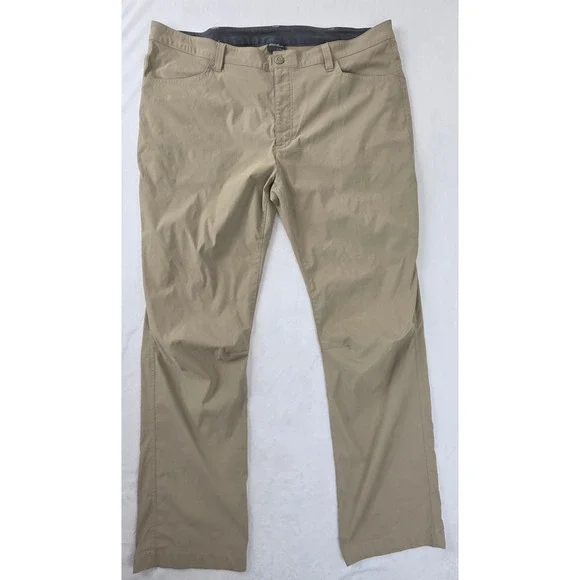 Eddie Bauer Tech‎ Pant Mens 40x32 Tan Excellent Outdoor Performance 1423671