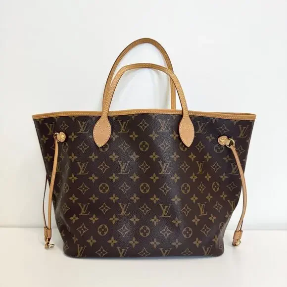 Louis Vuitton Monogram Cherry Neverfull MM Tote w/ Pouch Red Lining LV Logo Bag