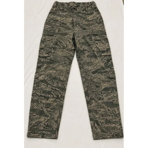 US Air Force ABU Tiger Stripe Camo Cargo Pants Size 34 Short Military Uniform