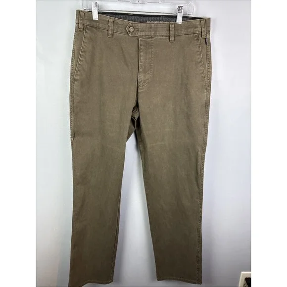 Bruhl Fine Trousers 32x30 Corduroy Pants Olive Green Preppy Europe Old Money