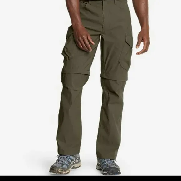 Cabela's Cedar Crossing Convertible Fishing Hiking Pants Army‎ Green 44