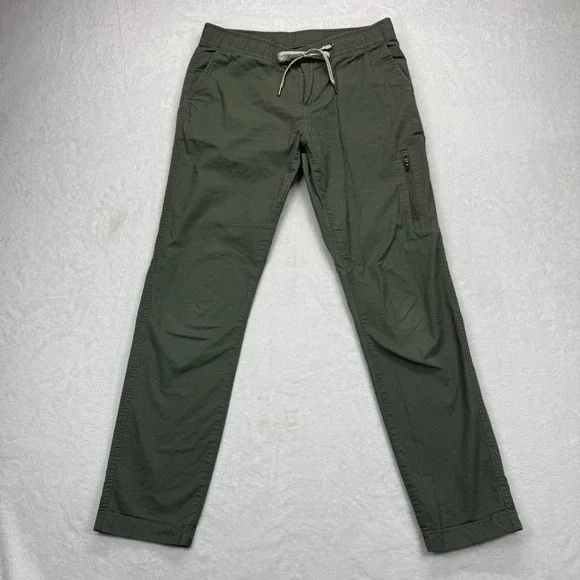 Vuori The Rise The Shine Olive‎ Green Drawstring Ripstop Casual Pants Small