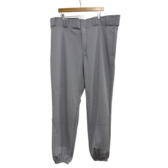Rawlings Men's Adult 2X Large Gray Baseball Softball Pants RBBP350 New With Tags