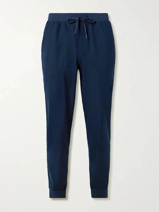 LULULEMON ABC Tapered Recycled-Warpstreme Drawstring Trousers.