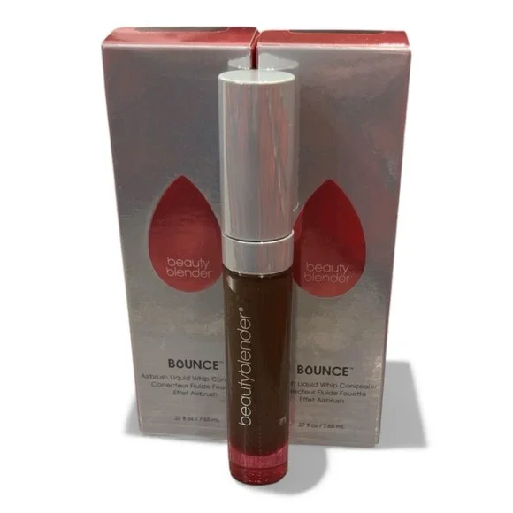 2 Tubes BeautyBlender Bounce DEEP MOCHA Airbrush Liquid Whip Concealer NIB!