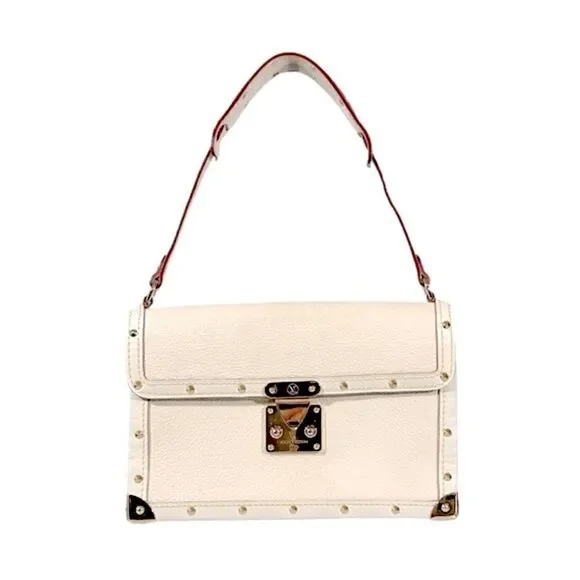 Louis Vuitton Suhali L'Aimable Leather Shoulder Handbag White (Ivory)