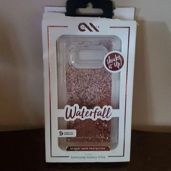 Samsung galaxy S10e glitter phone case