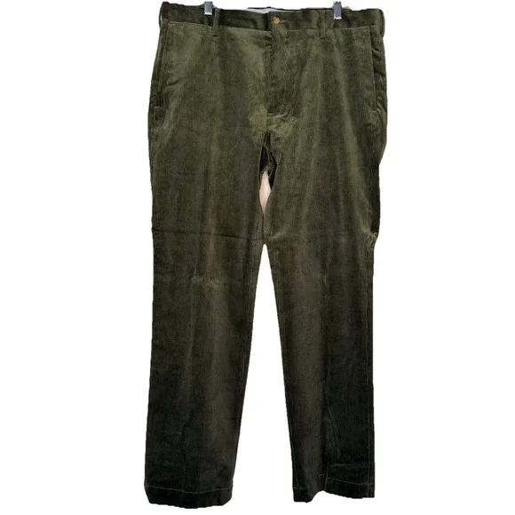 Vintage Polo Ralph Lauren Men's Olive Green Corduroy Classic Fit Pants 36X32 90s