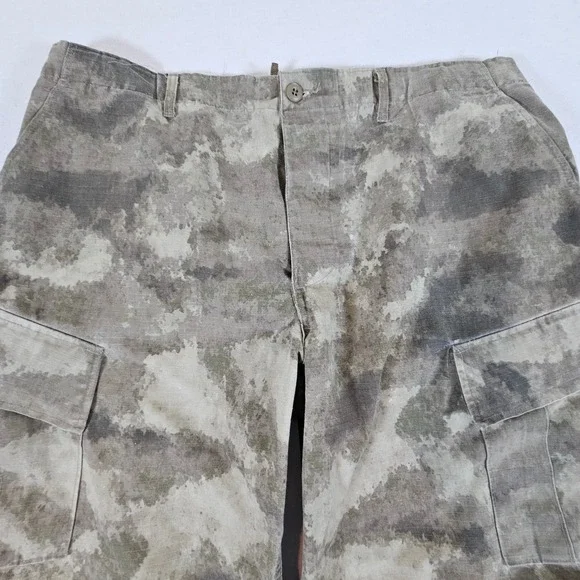 Propper Cargo Pants Mens XL/L Grey Camo Tactical Ripstop Multi Pocket Utility