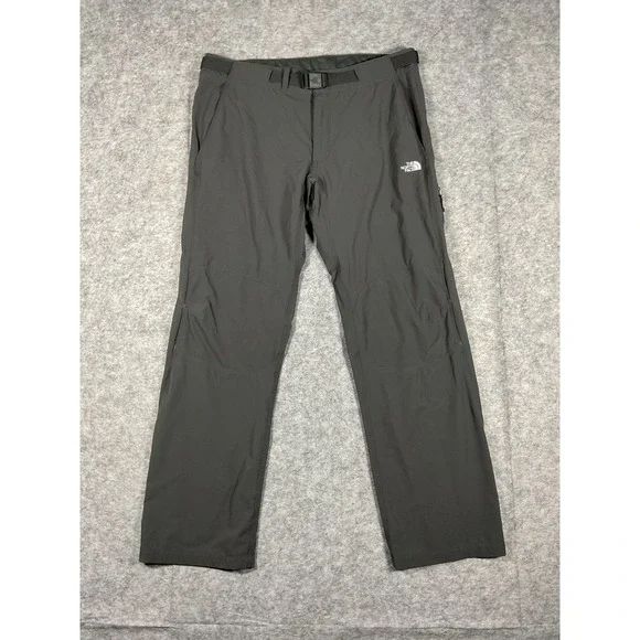 The North Face Mens Size 36X32 Gray Zip Cargo Hiking Pants Belted