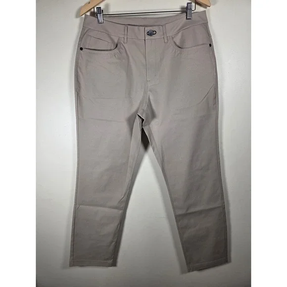 Public Rec All Day Every Day Pants Mens 36x28 Khaki Tan Stretch Chino Trousers