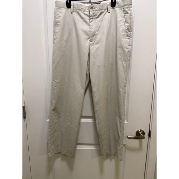 Dockers D3 Classic Fit Khaki Chino Pants Mens 36x30 Light Stone Beige Flat Front