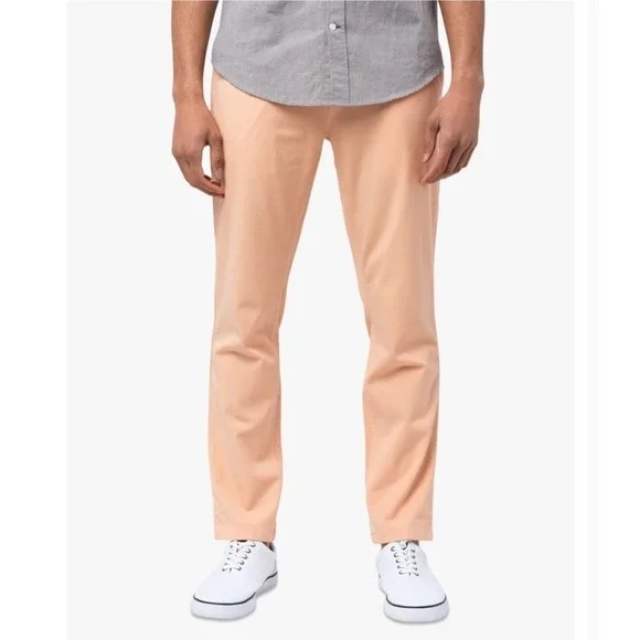 Mugsy Savannahs Classic Performance Chinos in Peach Size 35x30 Mens Pants Nice!