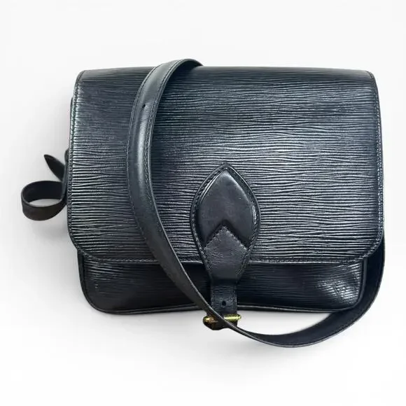 Louis Vuitton Vintage Cartouchiere Crossbody Bag Small Leather France MI0970