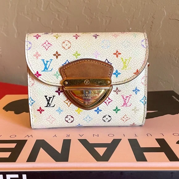 Louis Vuitton‎ Monogram Multicolor Tri-Fold Wallet Vintage Joey Takashi Murakami