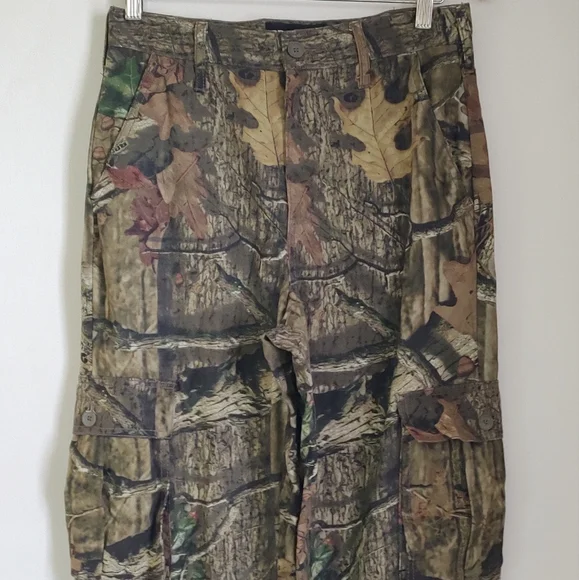 Mossy Oak Break Up Infinity Camouflage Cargo Pants with Drawstring Leg Opening