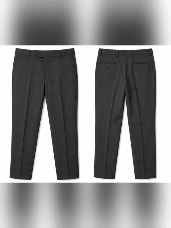 Brooks Brothers 1818 Reda 1865 Slim Dress Pants Gray Wool W36 L32 Men's.