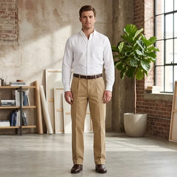 Timberland Pants Men's Size 30x30 Khaki Chino Straight Leg 100% Cotton Casual