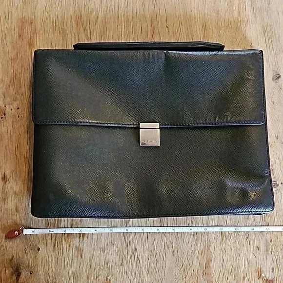 Louis Vuitton Porte Document Black Taiga Leather Briefcase