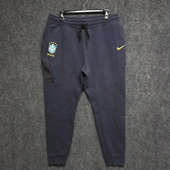 Nike Joggers Mens XL Blue CBF Brazil National Team Tech Fleece Soccer 902228-477