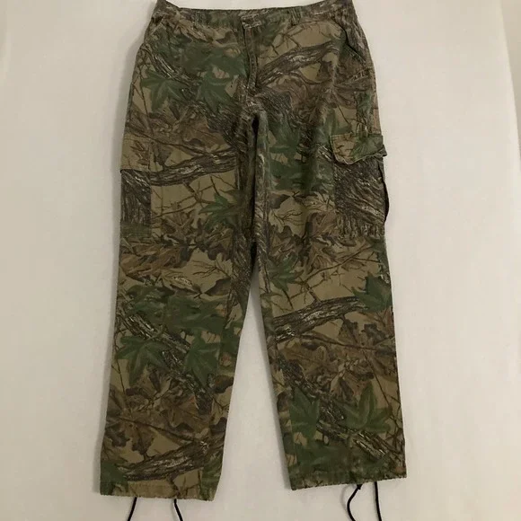 Vtg Realtree Camouflage Cargo Pants Mens 38x31 Ripstop Hunting Outdoors Gorpcore