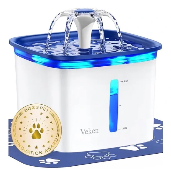 Cat Fountain, 84oz/2.5L‎ Water Drinking Pet