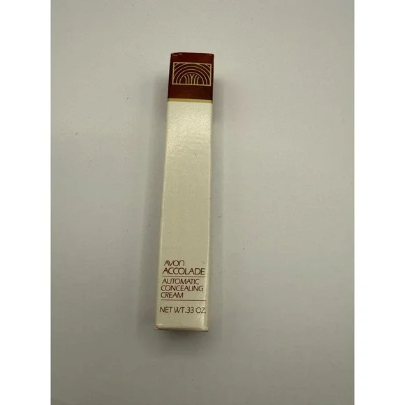 Vintage Avon Accolade Automatic Concealing Cream Fair 0.33‎ oz 1982 New in Box
