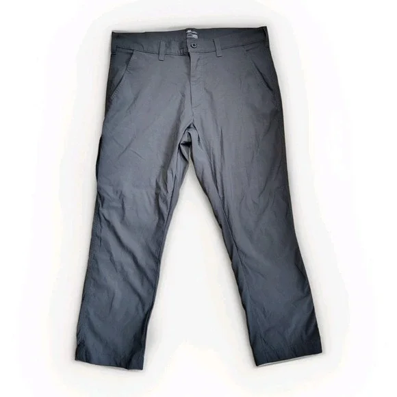 Eddie Bauer Travex Pants Mens 38 x 30 Gray Lightweight Performance Hiking 301