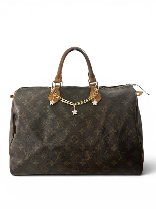 Louis Vuitton Monogram & Vachetta Leather Speedy 35