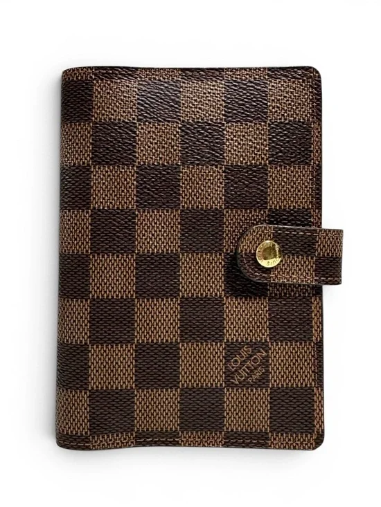 Louis Vuitton Damier Ebene Leather Agenda PM Passport Travel Organizer