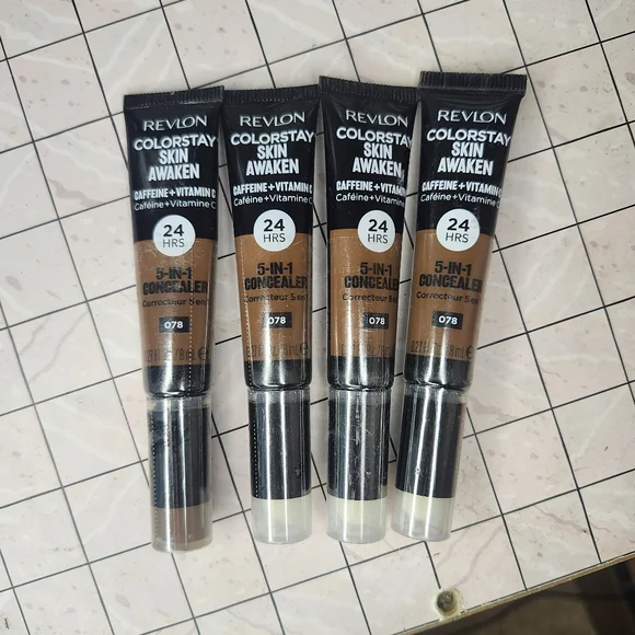 Revlon Colorstay Skin Awaken 5 In 1 Concealer 4 Tube Bundle Color 078