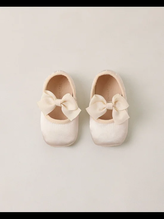 Baby Ballet Flats-Size 3, Pearl Color