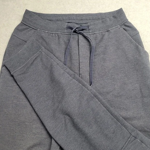 Lululemon Mens City Sweat Jogger Heathered Charcoal Gray French Terry Size M